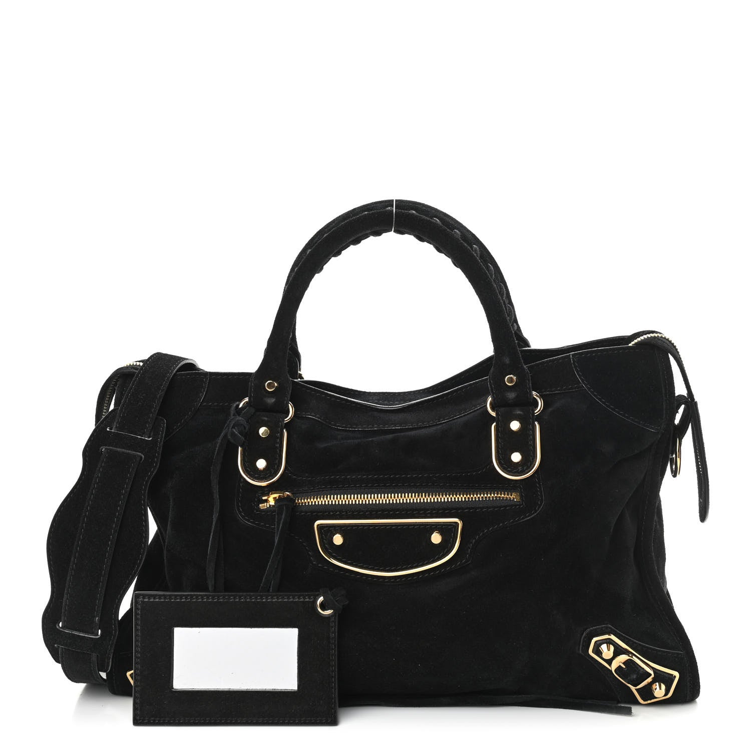 Balenciaga Baby Daim Gold Metallic Edge Hardware City Black 1 of 9