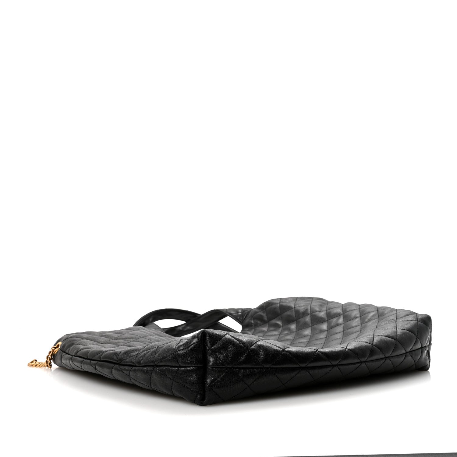 Saint Laurent Lambskin Quilted Maxi Icare Shopping Tote Black 4 of 9