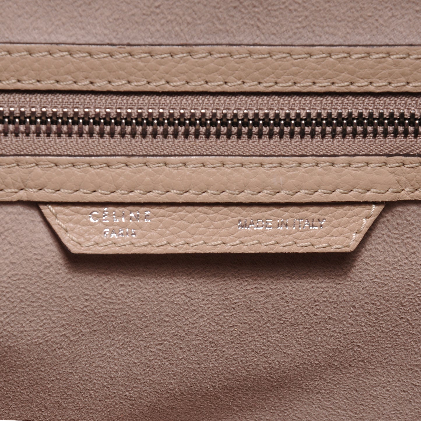 Drummed Calfskin Mini Luggage Dune