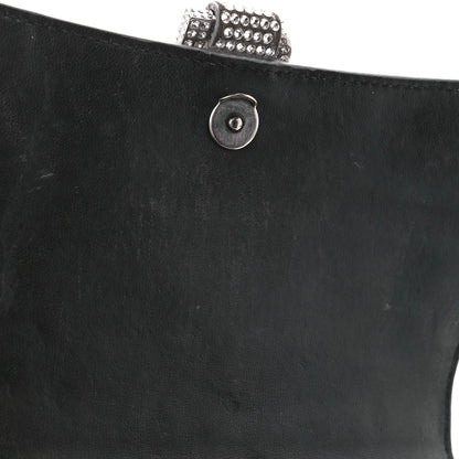 Balenciaga Strass Suede Small Hourglass Top Handle Bag Smoke Grey Crystal 11 of 16