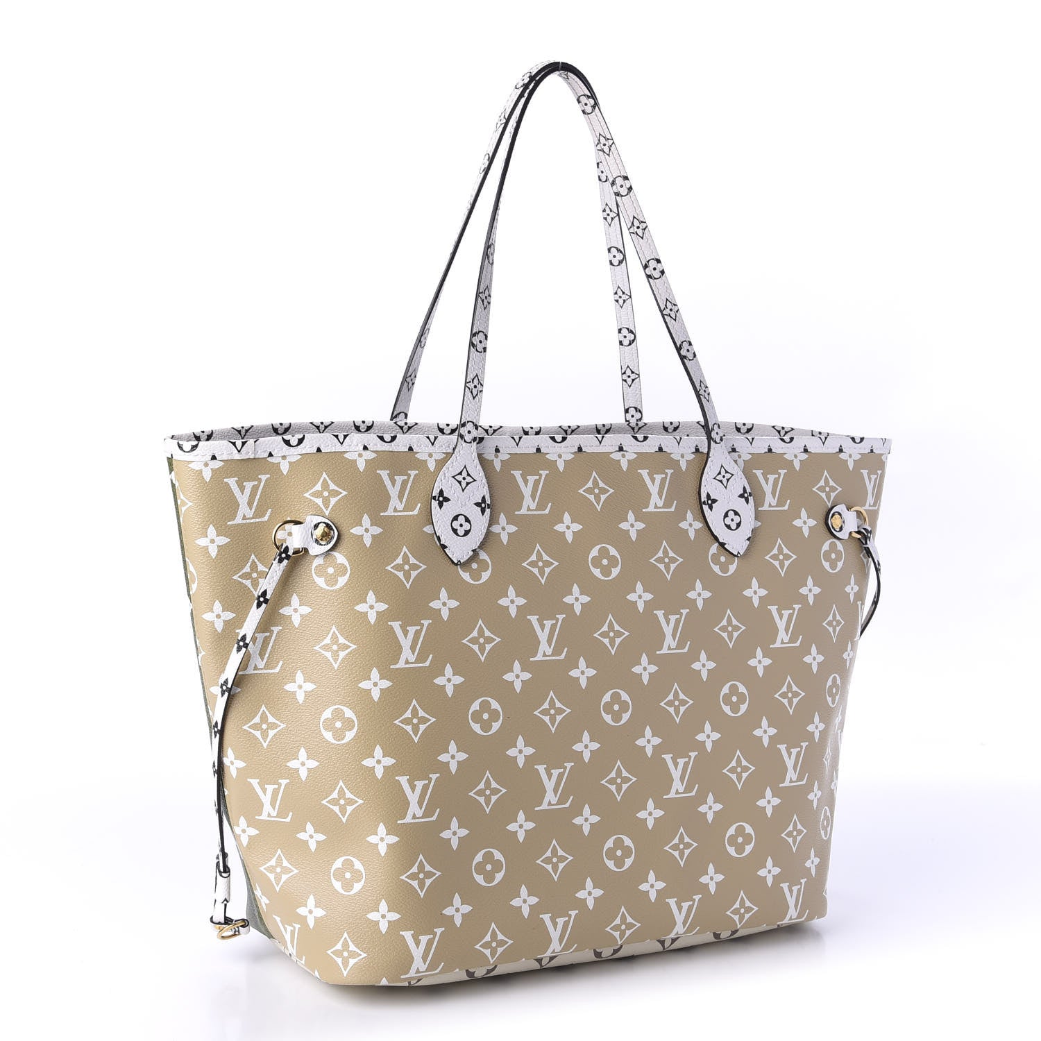 Louis Vuitton Monogram Giant Neverfull MM Kaki 3 of 10