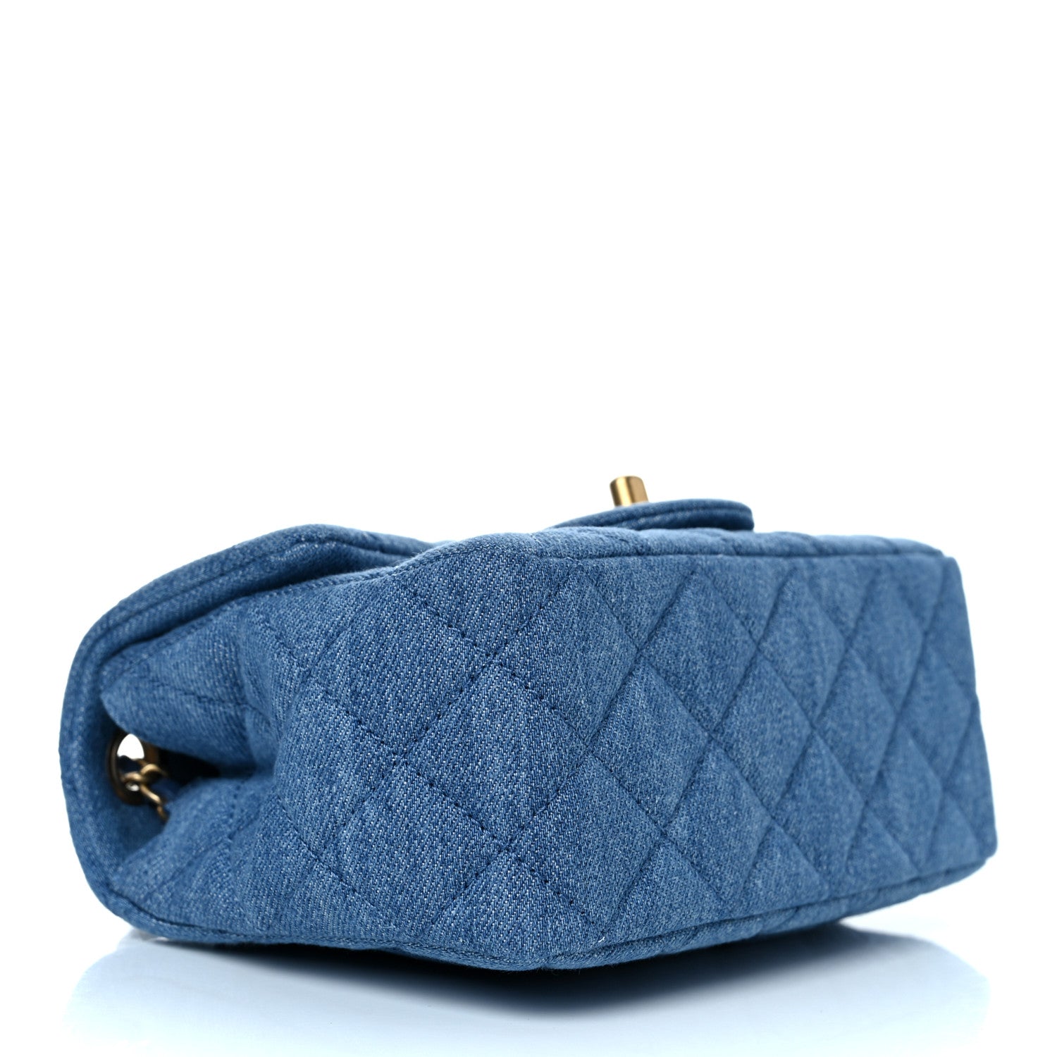Chanel Denim Quilted Mini Pearl Crush Flap Blue 4 of 11
