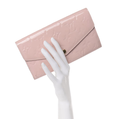 Louis Vuitton Vernis Sarah Wallet NM Rose Ballerine 2 of 7