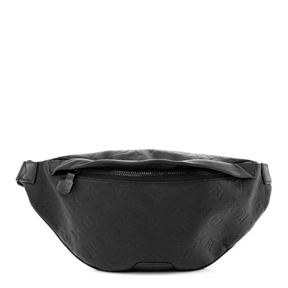 Louis Vuitton Calfskin Monogram Shadow Discovery Bumbag Black 1 of 12