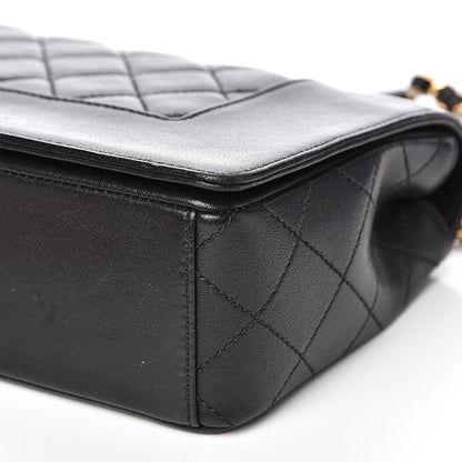 Chanel Sheepskin Quilted Vintage Mademoiselle Flap Black 10 of 22