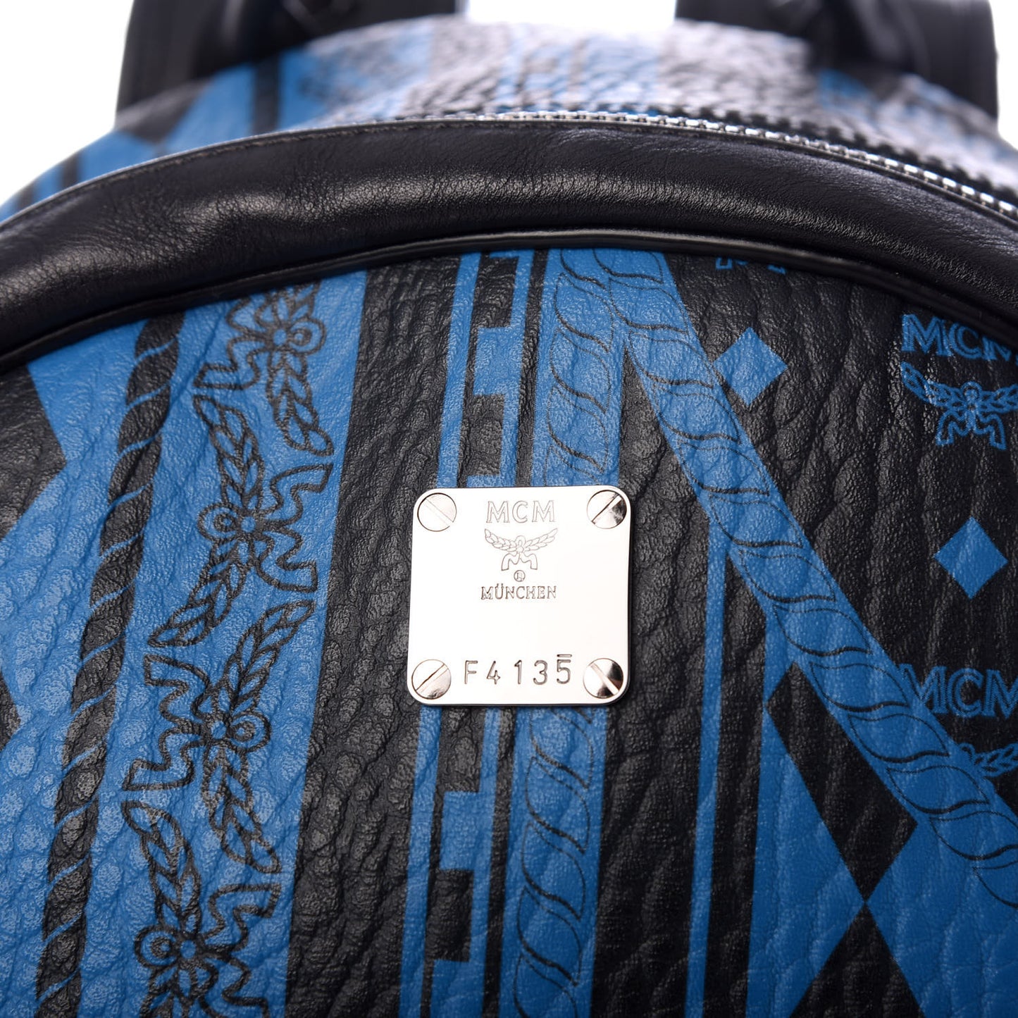 Visetos Baroque Print Medium Stark Backpack Munich Blue
