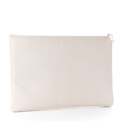 Chanel Caviar Studded Large Deauville Pouch Beige 3 of 7
