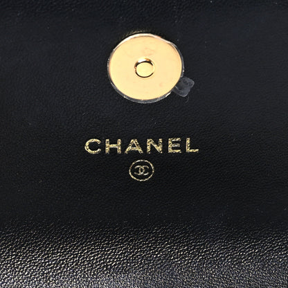 Chanel Lambskin Quilted CC Hook Card Holder Black 6 of 10