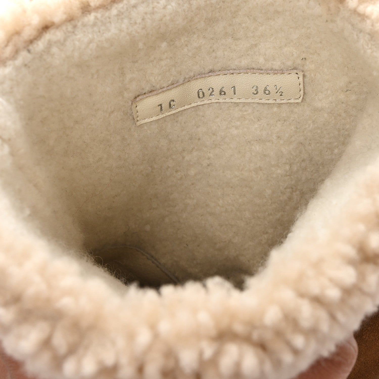 Louis Vuitton Suede Calfskin Shearling Snowdrop Flat Ankle Boot 36.5 Cognac 9 of 10
