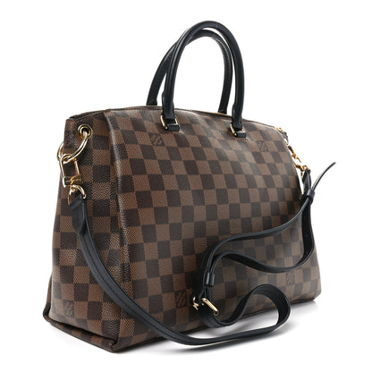 Louis Vuitton Damier Ebene Odeon Tote MM Black 3 of 9