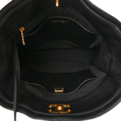 Chanel Calfskin Quilted Framing Chain Hobo Black 5 of 11