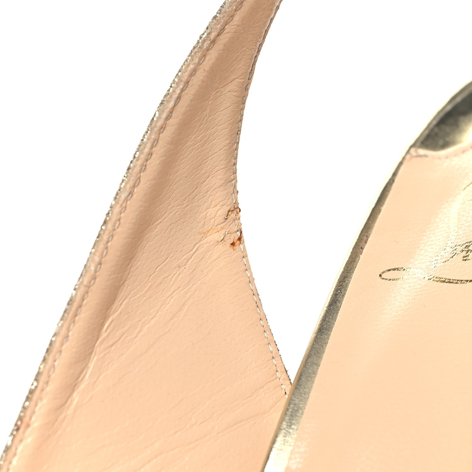 Christian Louboutin Glitter No Prive 120 Pumps 38 Gold 11 of 11