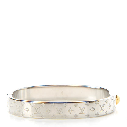 Louis Vuitton Palladium Monogram Nanogram Cuff S 3 of 5