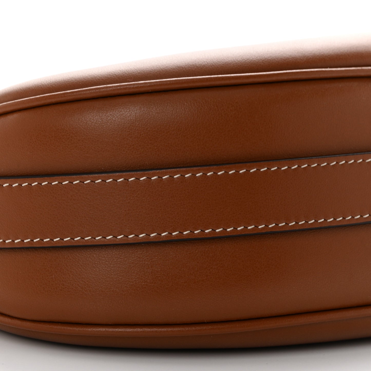 Smooth Calfskin Medium Strap Ava Shoulder Bag Tan