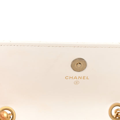 Chanel Lambskin Quilted Pillow Crush Flap Phone Holder With Chain White 15 of 15