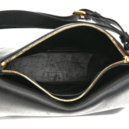 Prada Vitello Daino Flap Shoulder Bag Black 4 of 11
