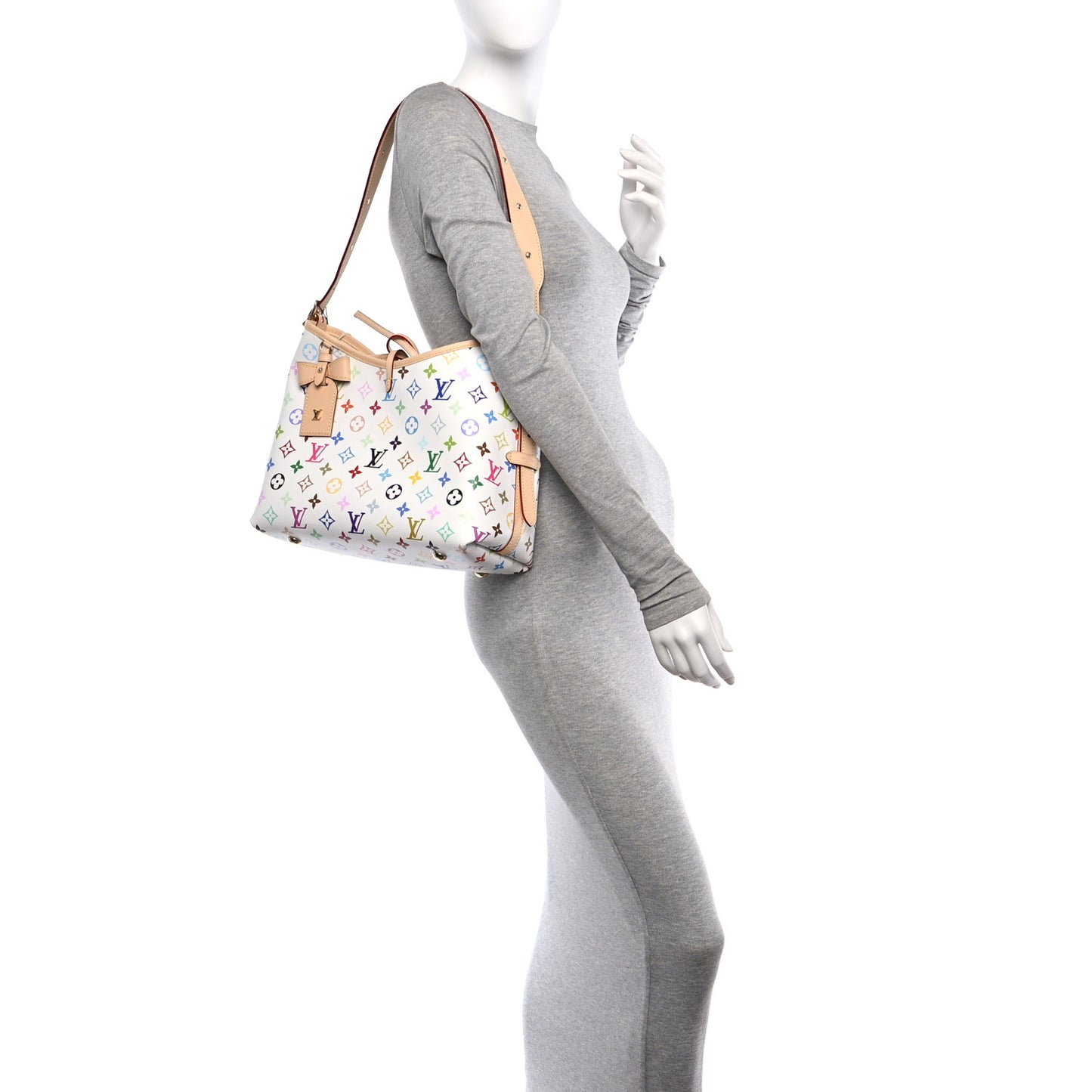 LV X TM Monogram Multicolor CarryAll PM White