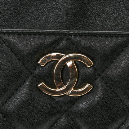 Chanel Lambskin Quilted Waist Bag With Pouch Black 23 of 29