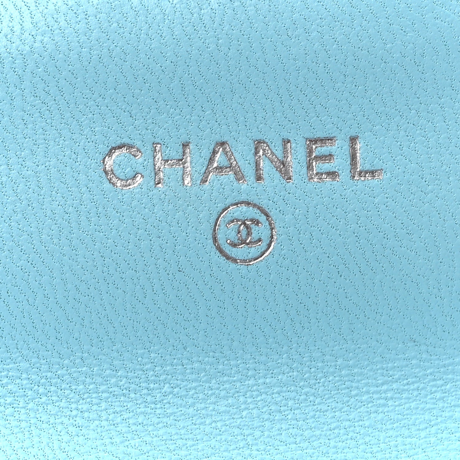 Chanel Lambskin Quilted Flap Card Holder Wallet Light Blue 6 of 8