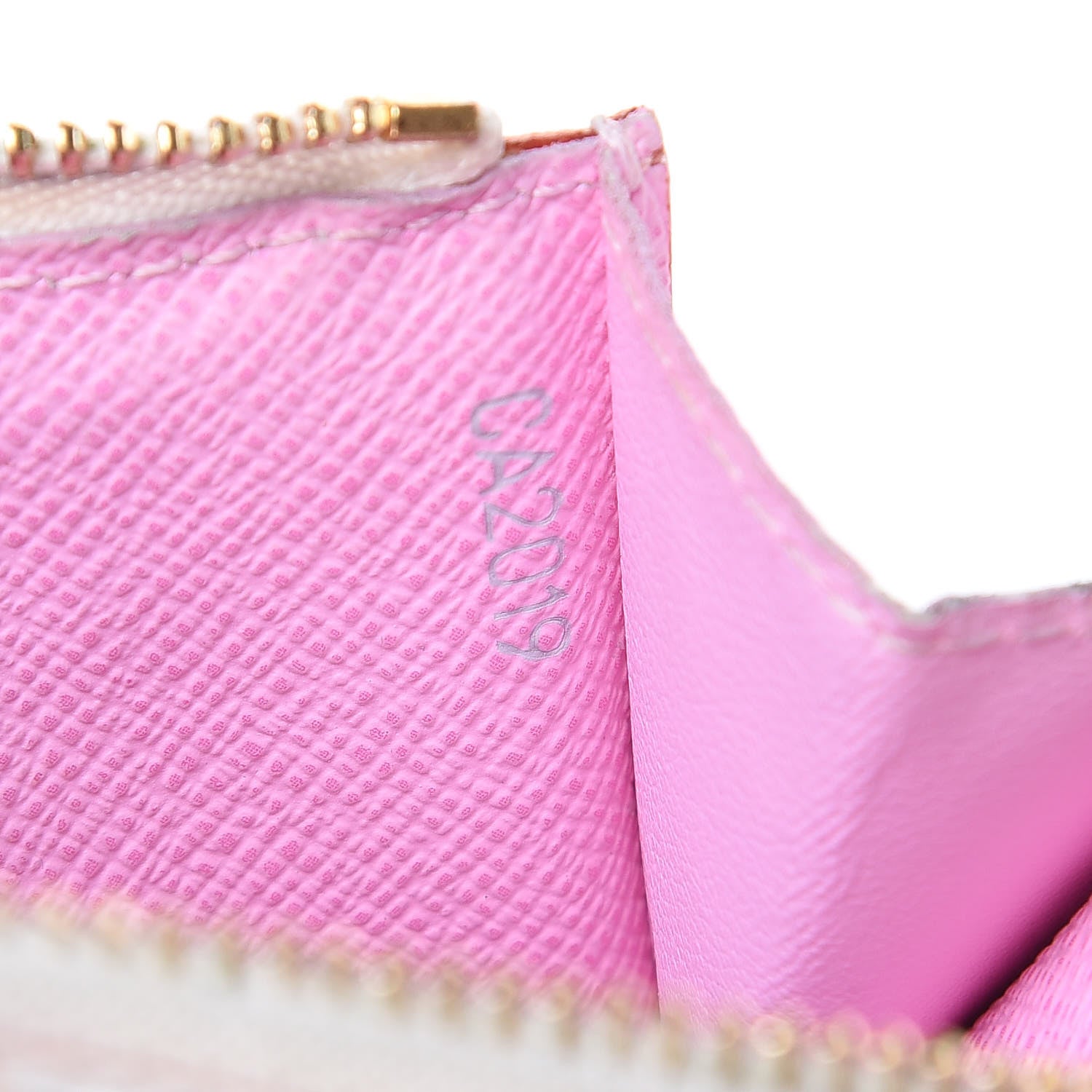 Louis Vuitton Monogram Multicolor Key Pouch White Litchi 7 of 8