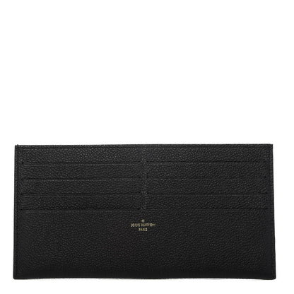 Louis Vuitton Calfskin Felicie Chain Wallet Card Holder Insert Black 1 of 6