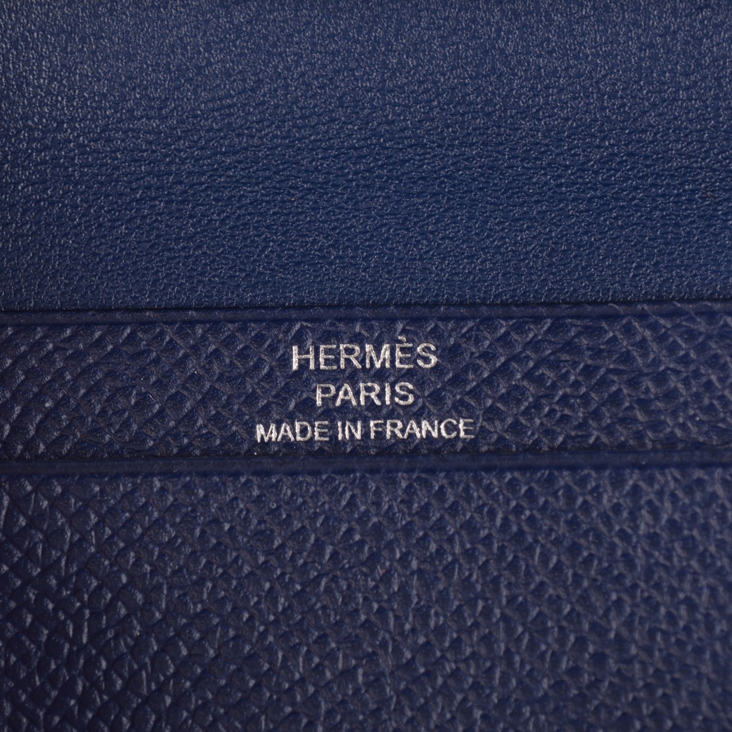 Hermes Epsom Bi Color Bearn Card Holder Wallet Bleu Sapphire Paradise 8 of 10