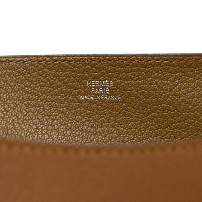 Hermes Chevre Chamkila Neo Medor Clutch Bronze Dore 6 of 13