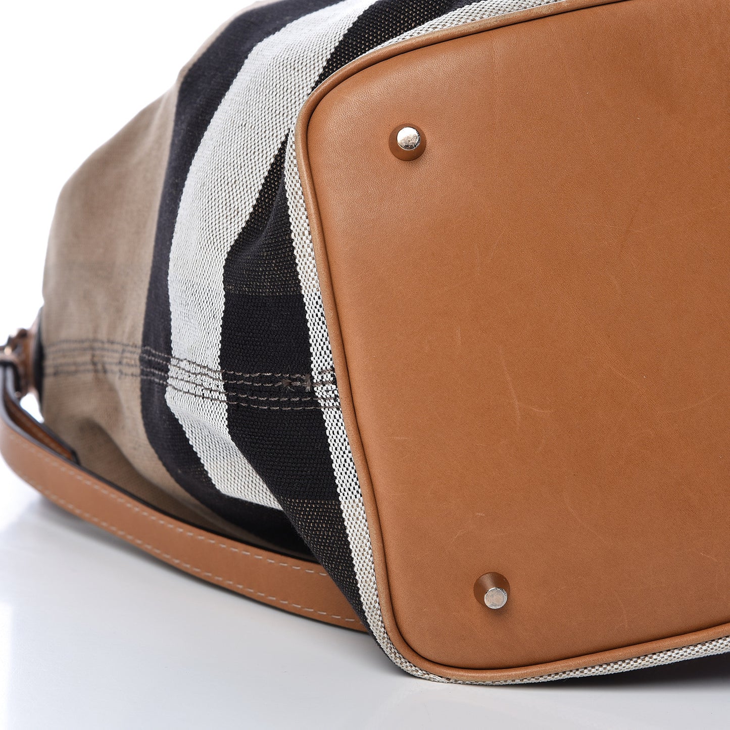 Canvas Mega Check Medium Ashby Hobo Saddle Brown