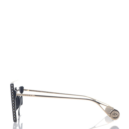 Gucci Acetate Crystal Mask-Frame Sunglasses GG0431S Black 3 of 7