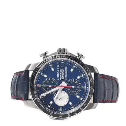 Chopard Stainless Steel Alligator 46mm Grand Prix de Monaco Historique Automatic Watch Blue 3 of 10