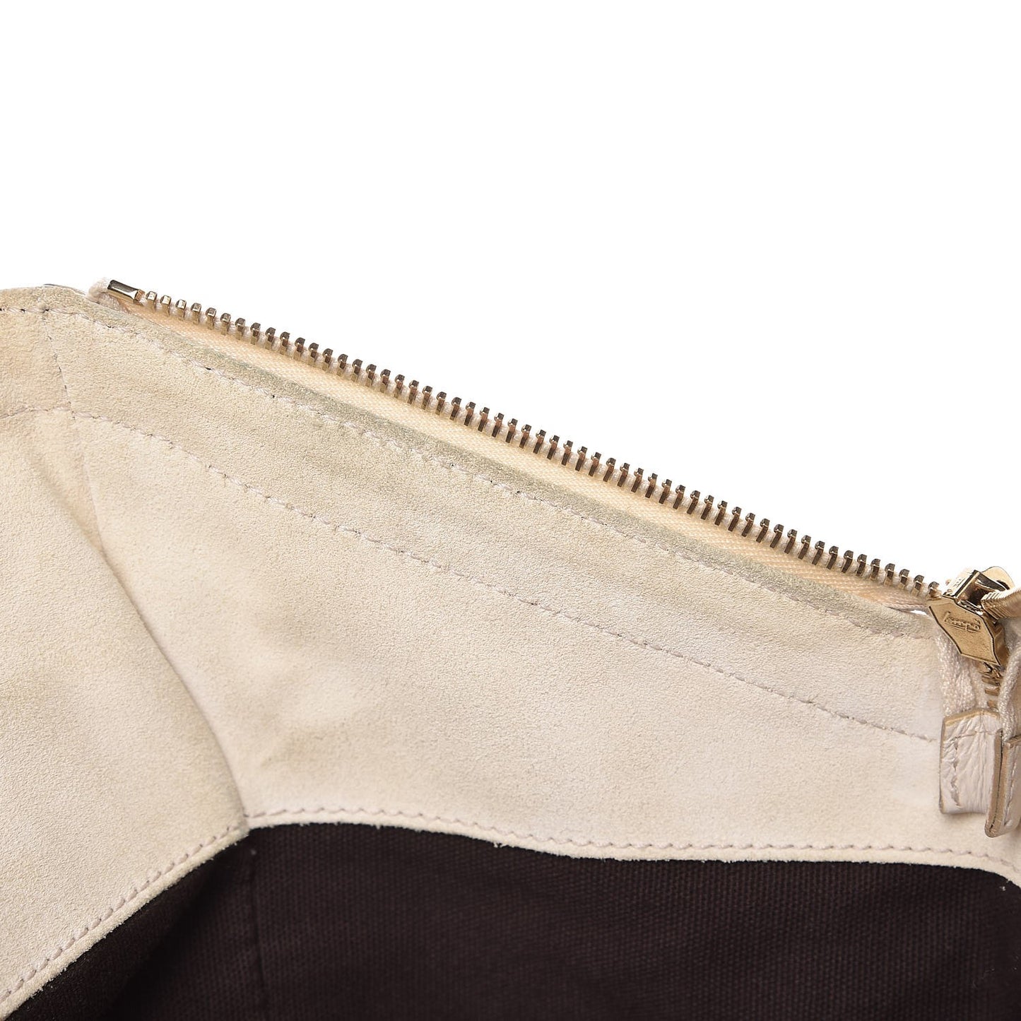 Calfskin Large Downtown Tote Ivory