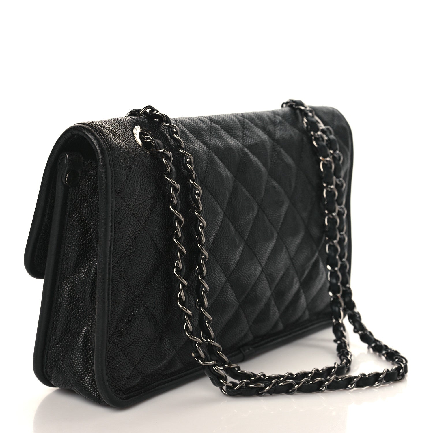 Chanel Caviar Quilted Medium French Riviera Flap Black 3 of 9