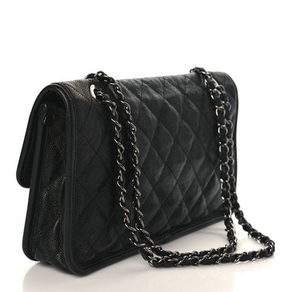 Chanel Caviar Quilted Medium French Riviera Flap Black 3 of 9