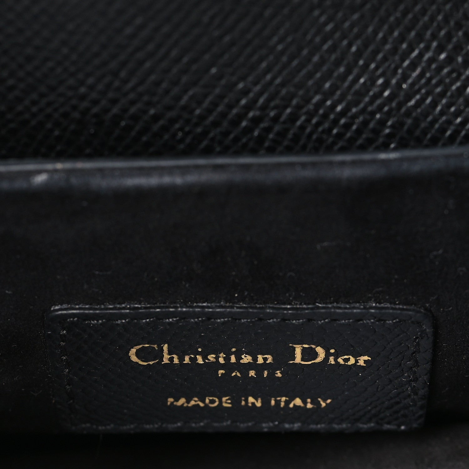 Christian Dior Grained Calfskin Mini Saddle Bag Black 6 of 10