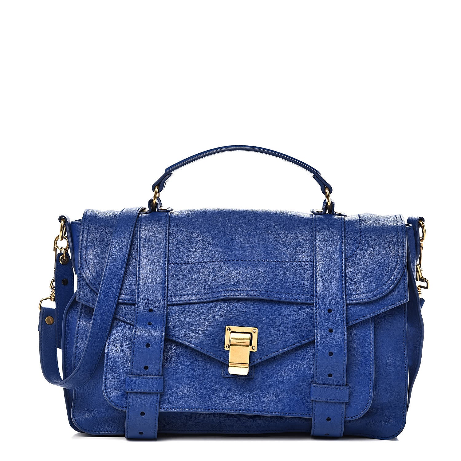 Proenza Schouler Lambskin Medium PS1 Satchel Royal Blue 1 of 15