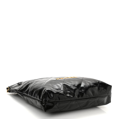 Chanel Glazed Calfskin Quilted Chanel 22 Black 5 of 11