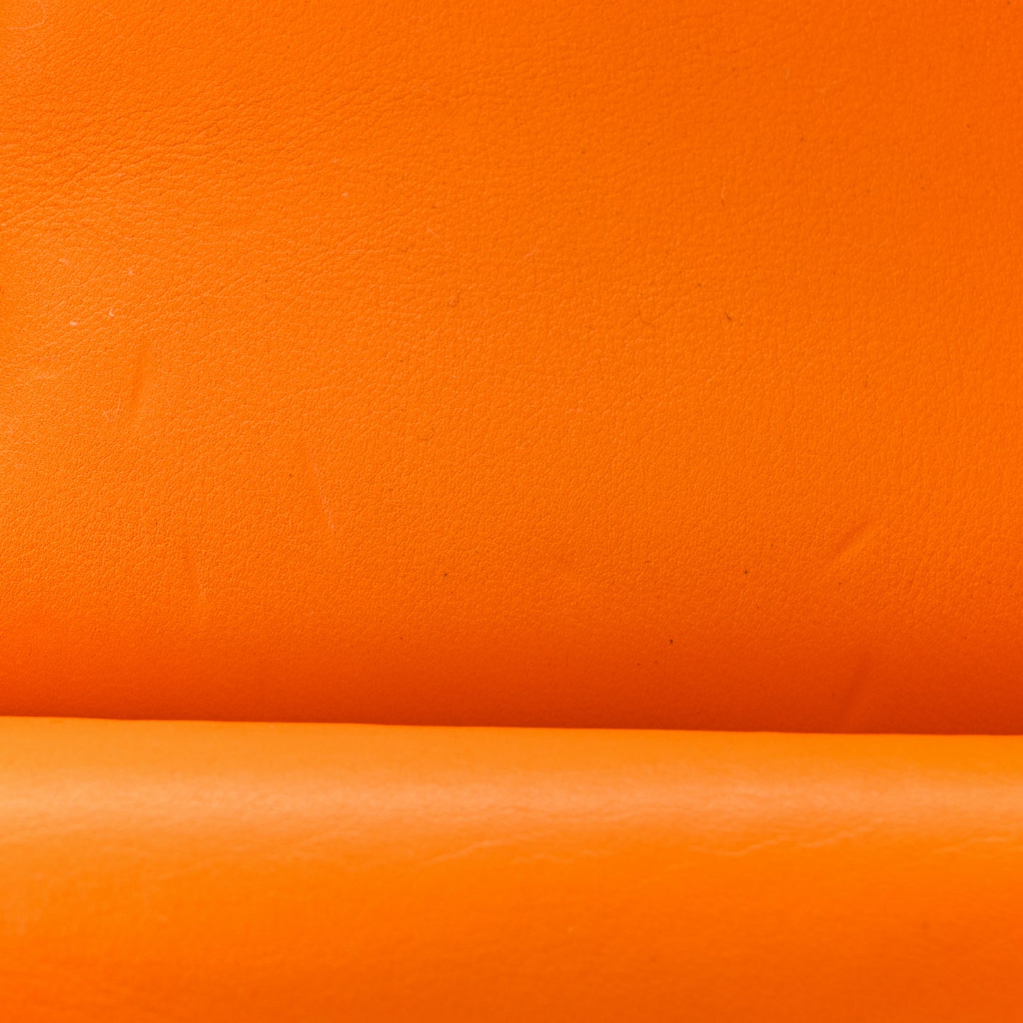 Patent Quilted Jumbo Double Flap Orange