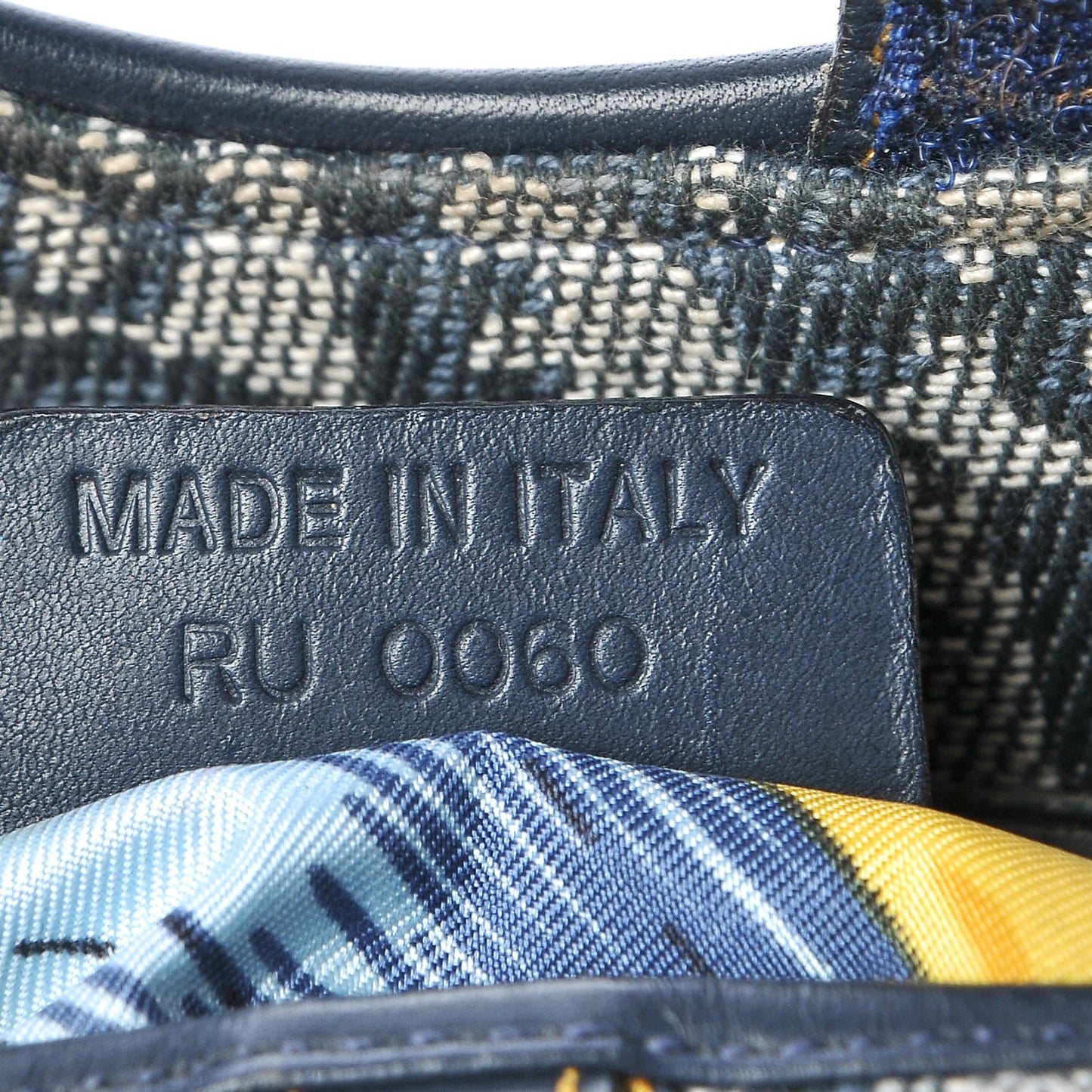 Monogram Saddle Bag Blue