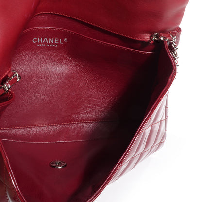 Chanel Patent Quilted Clutch Flap Red 6 of 8