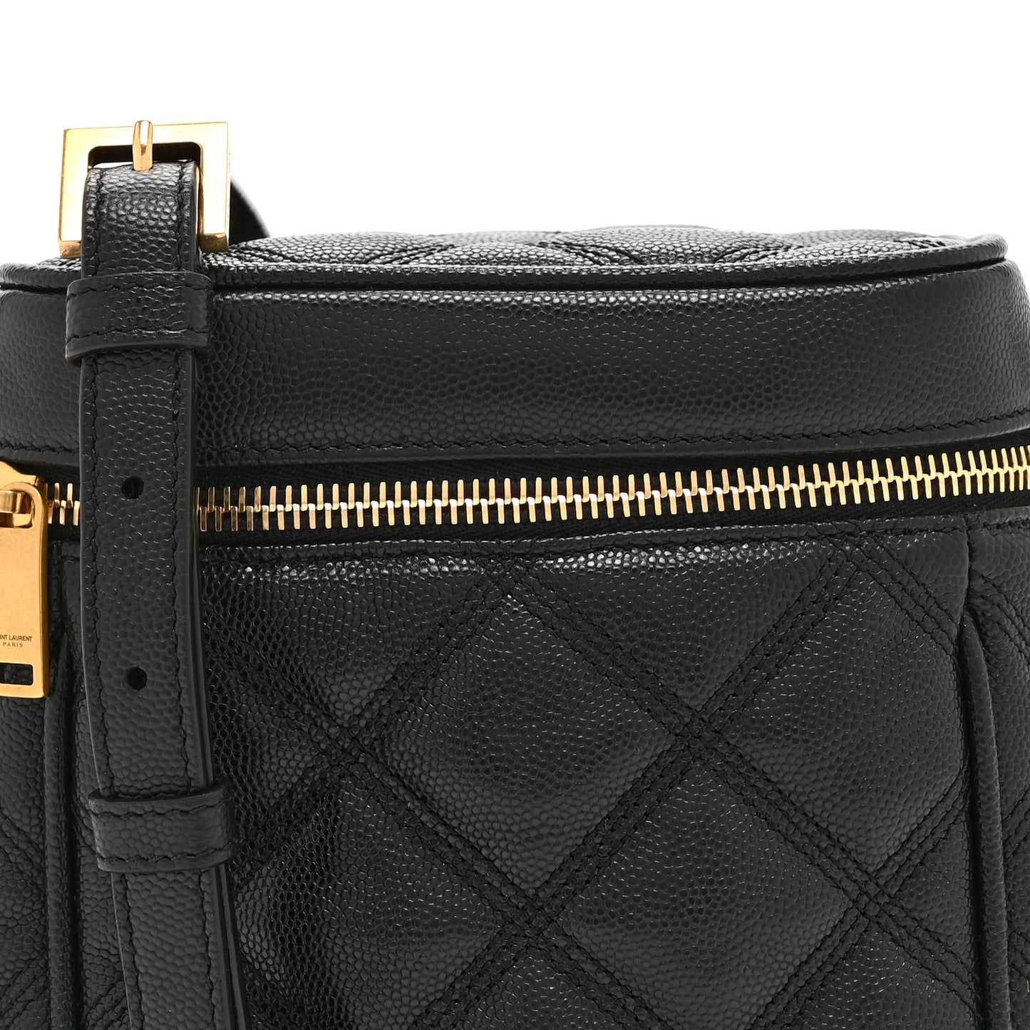 Grain de Poudre Quilted 80's Vanity Bag Black