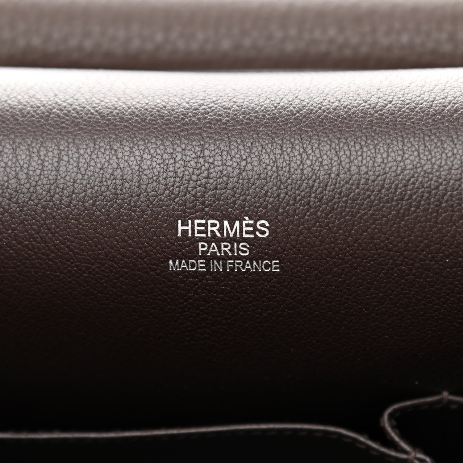Hermes Taurillon Clemence Jypsiere 34 Chocolate 6 of 11