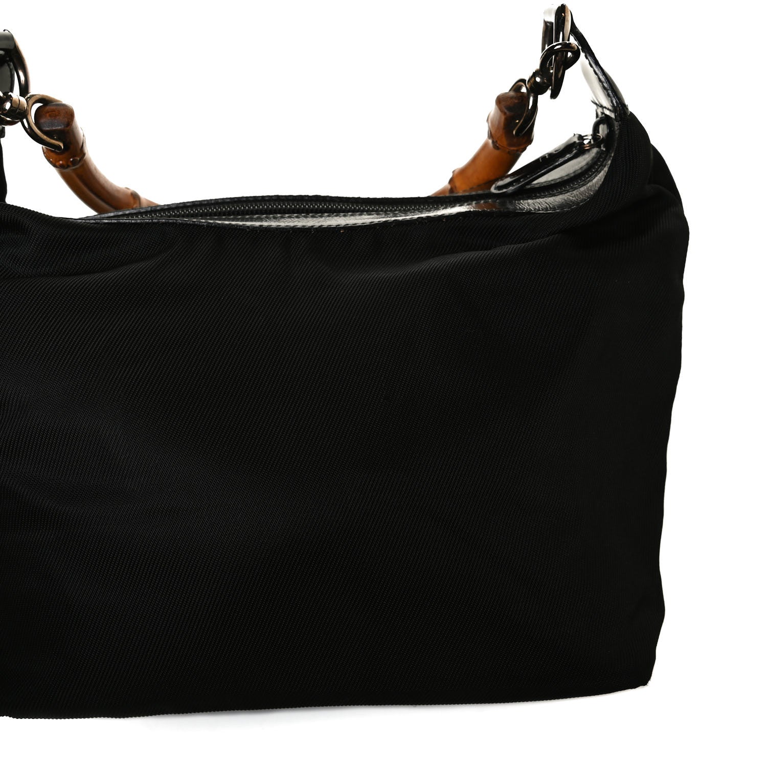 Gucci Nylon Bamboo Top Handle Hobo Black 11 of 14