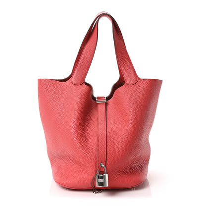 Hermes Taurillon Clemence Picotin Lock 26 GM Sanguine 1 of 10