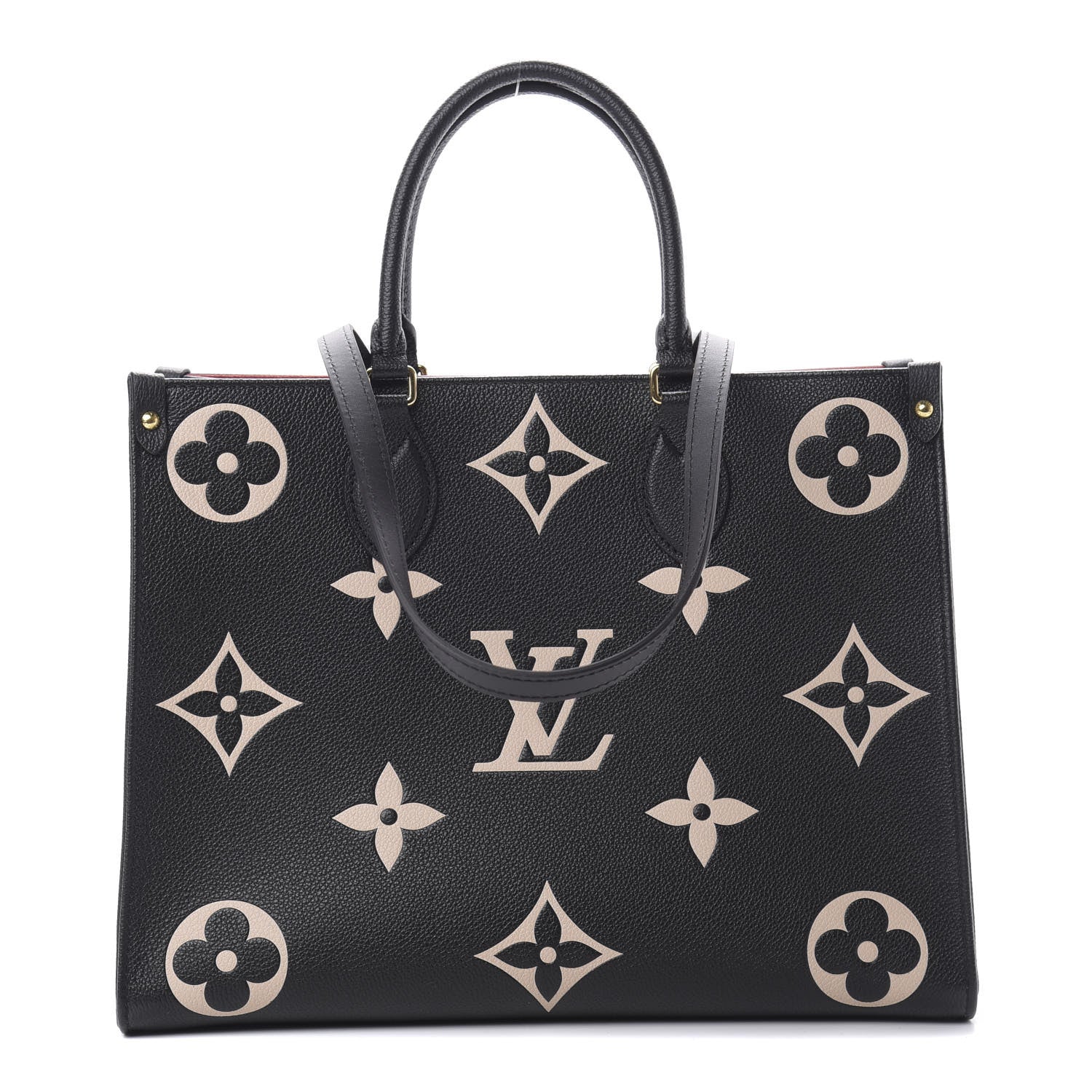 Louis Vuitton Empreinte Monogram Giant Onthego MM Black Beige 1 of 10