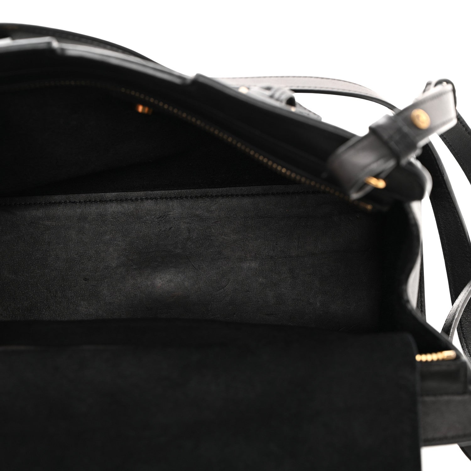 Saint Laurent SAINT LAURENT Calfskin Monogram Baby Downtown Cabas Black 6 of 11