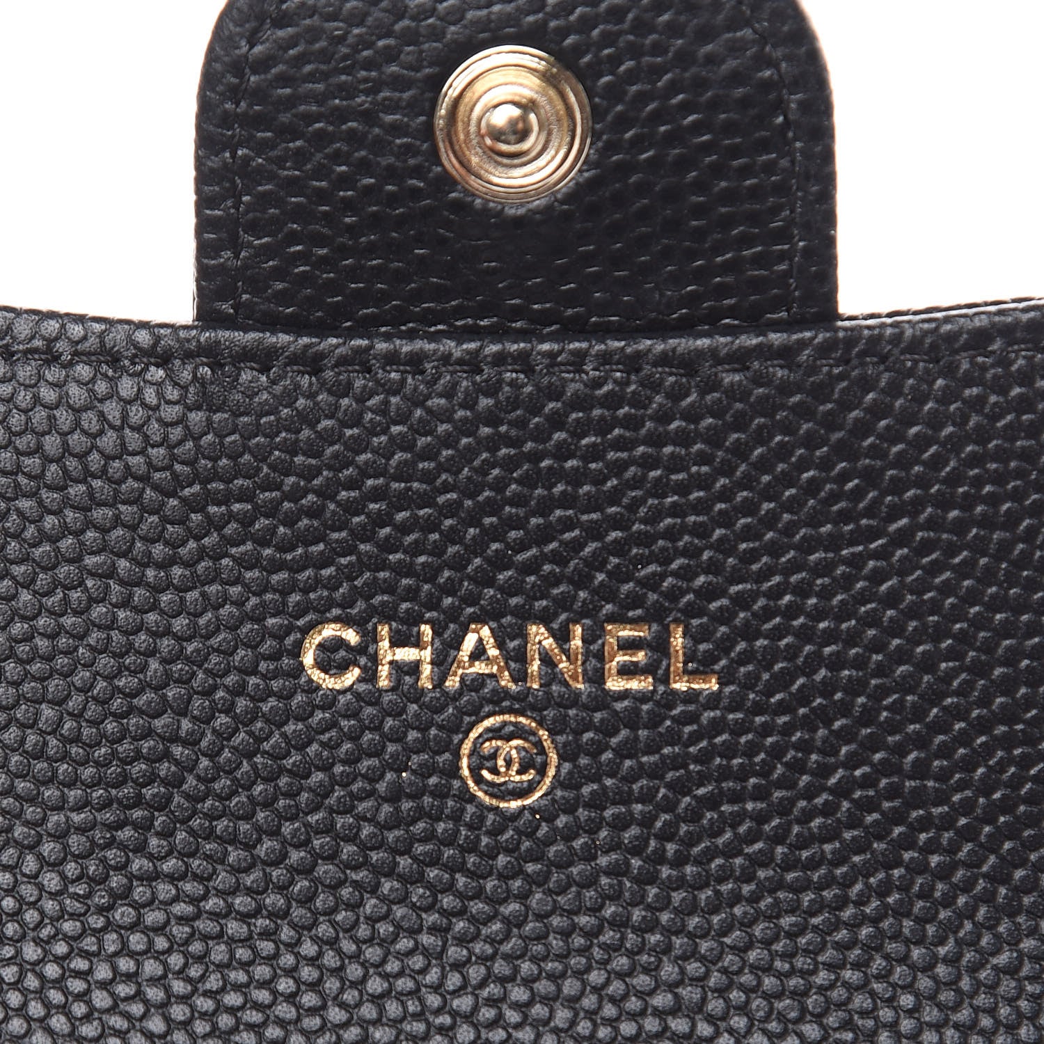 Chanel Caviar Quilted Flap Card Holder On Chain Black 6 of 7