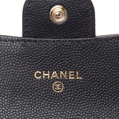 Chanel Caviar Quilted Flap Card Holder On Chain Black 5 of 6
