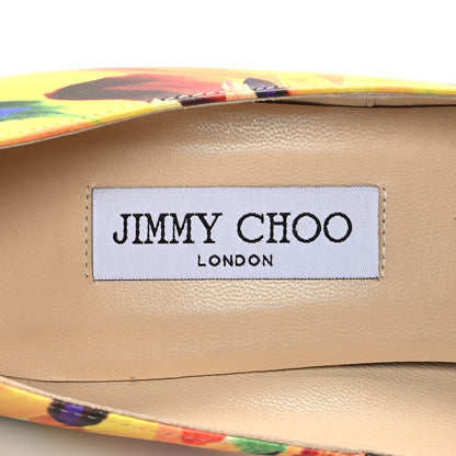 Jimmy Choo Calfskin Feather Printed Anouk Pumps 38.5 Multicolor 7 of 7