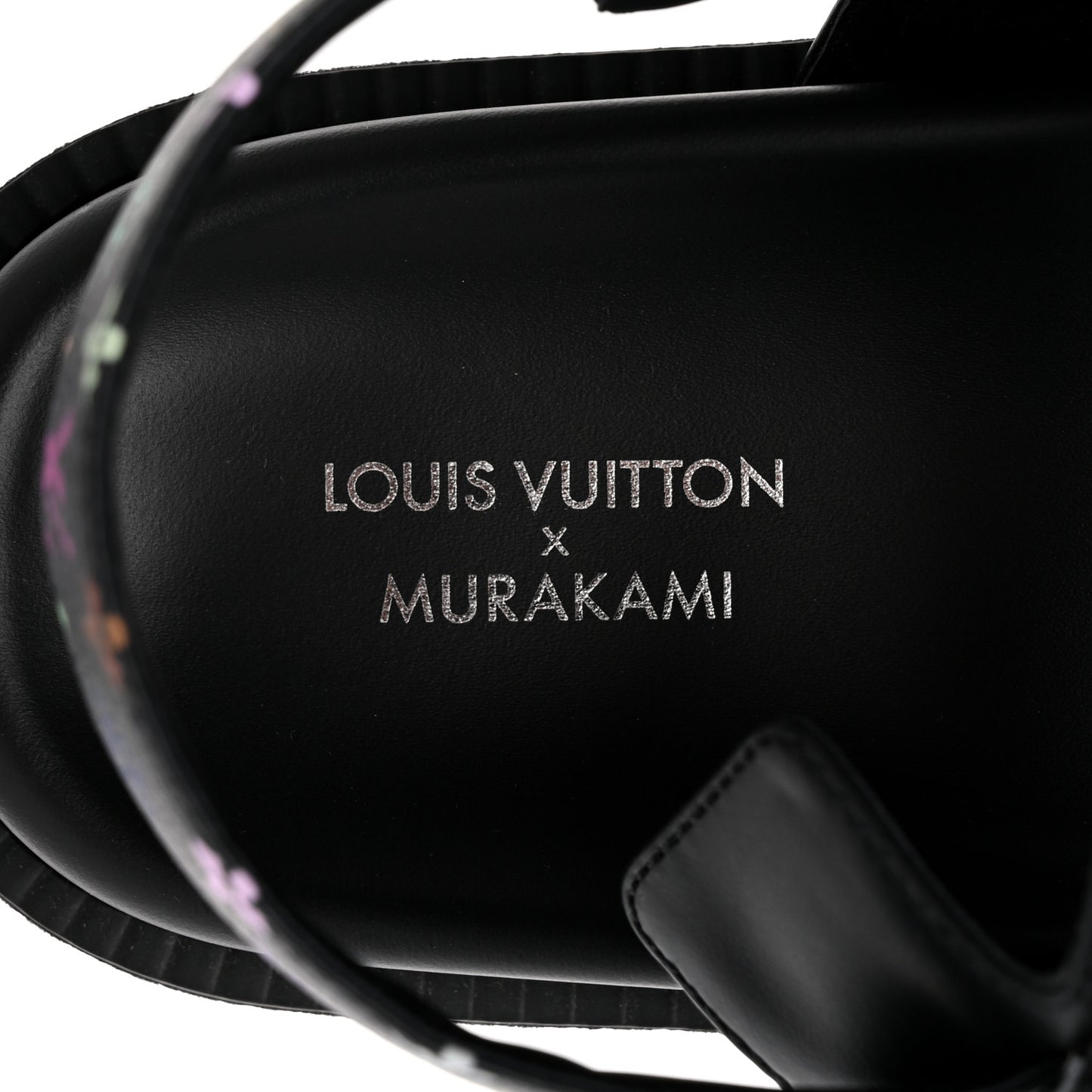 LV X TM Monogram Multicolor Sunset Flat Sandals 40 Black