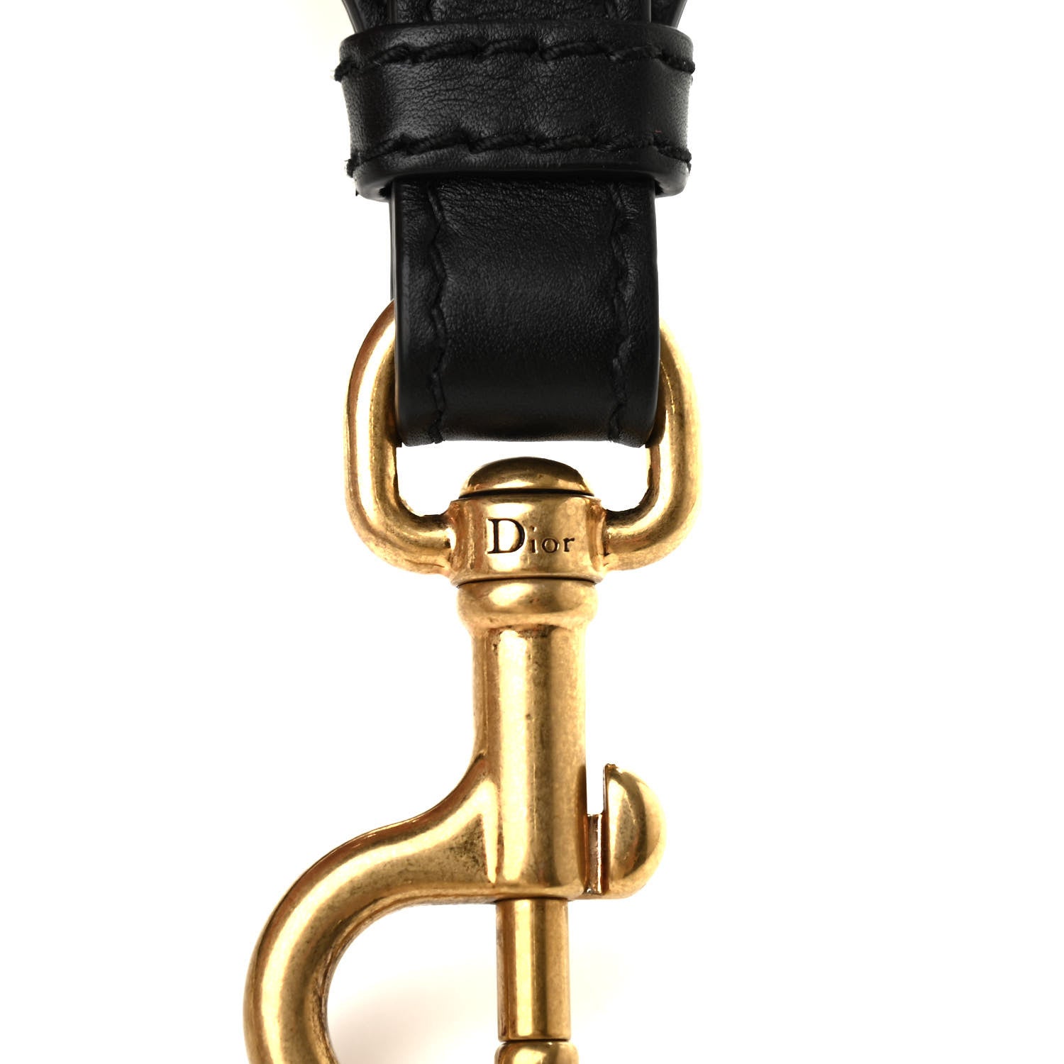 Christian Dior Canvas Embroidered Studded Camouflage Shoulder Strap Black 7 of 7